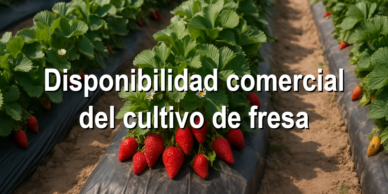 Disponibilidad comercial del cultivo de fresa