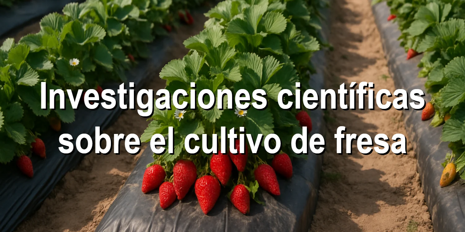 Investigaciones científicas sobre el cultivo de fresa