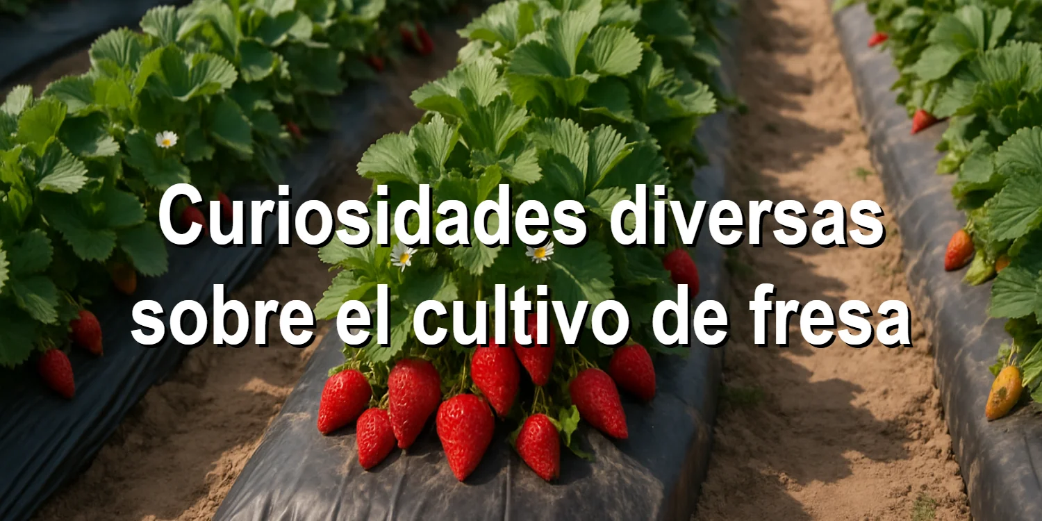 Curiosidades diversas sobre el cultivo de fresa