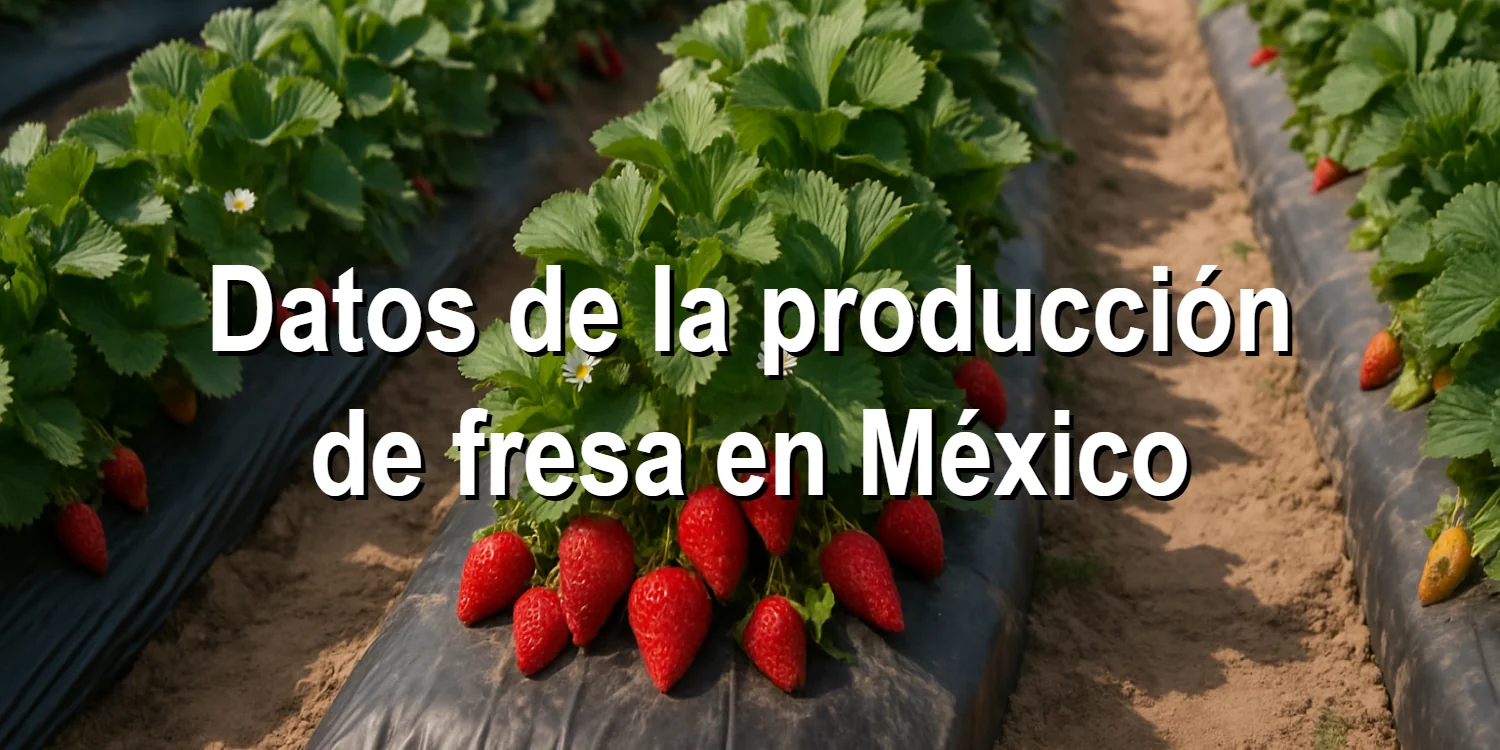 Datos de la producción de fresa en México