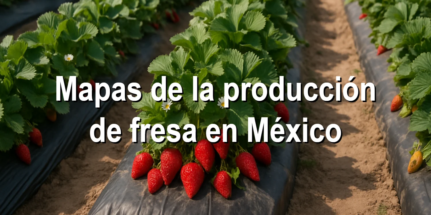 Mapas de la producción de fresa en México