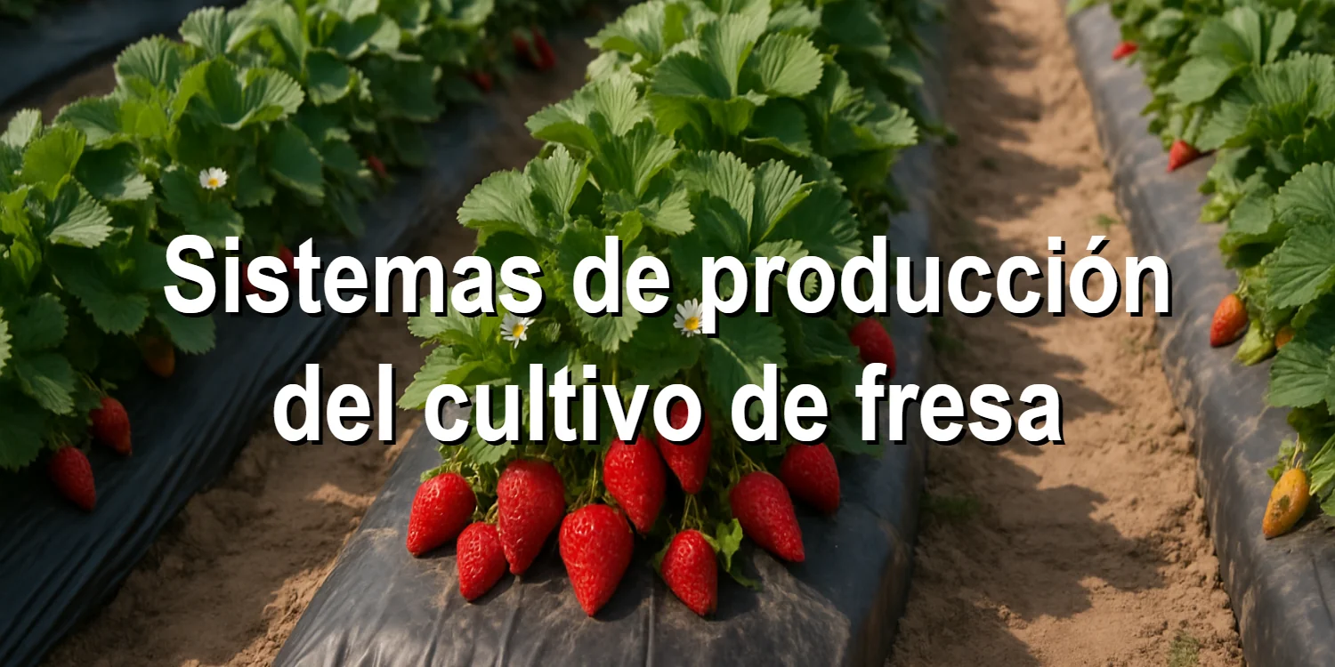 Sistemas de producción del cultivo de fresa