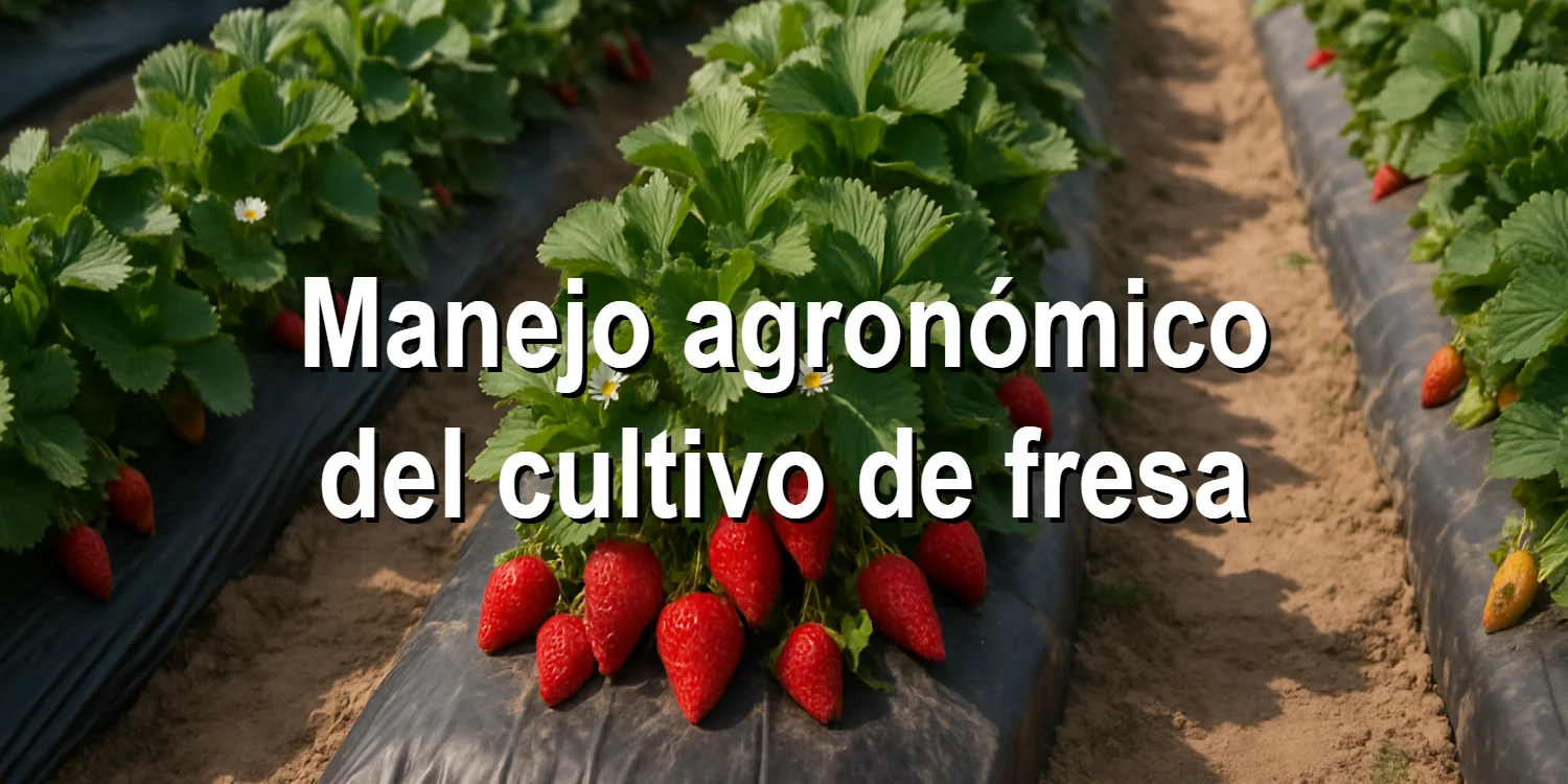 Manejo agronómico del cultivo de fresa